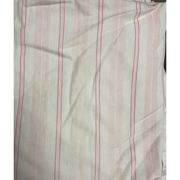 POTTERY BARN KIDS Fully Lined Pink White Stripe Curtain Panels 88”x96 2 Panels - Picture 4 of 4